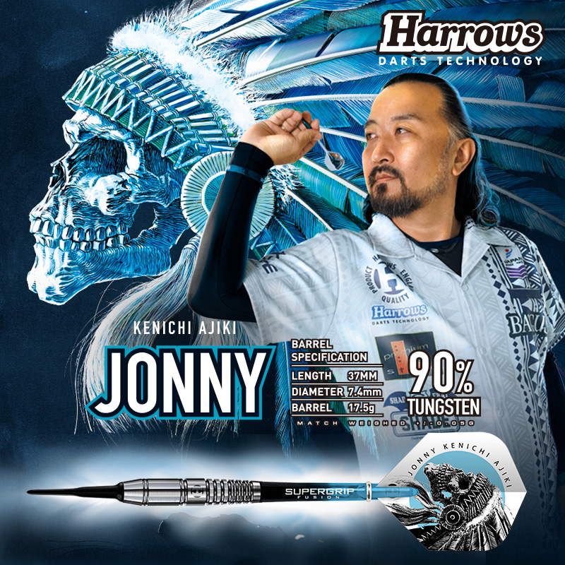 ダーツ バレル ハローズ Harrows JONNY 安食賢一モデル ジョニー ...