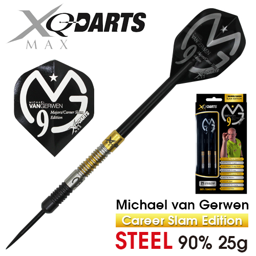 Michael van Gerwen MVG XQMax Steel Tip 90% Tungsten Darts Double Career Slam 