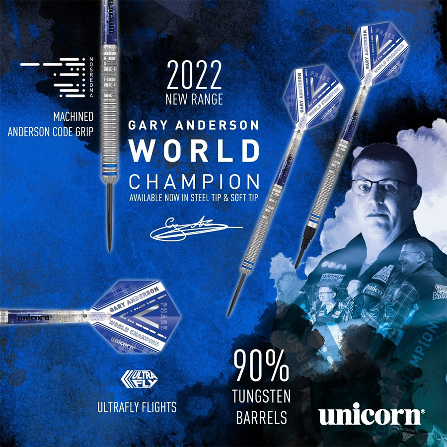 ダーツ バレル ユニコーン Unicorn WORLD CHAMPION GARY ANDERSON 