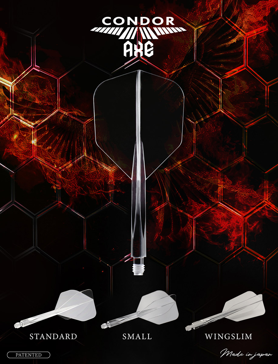 予約でP20倍】ダーツ フライト CONDOR AXE Small コンドルアックス スモール 無地 透明 硬コン シャフト一体型 CAXL | ダーツ専門通販 TiTO WEB本店 | ダーツグッズ通販、オンラインショップ、各種ダーツ用品を販売 予約でP20倍】ダーツ フライト CONDOR AXE Small コンドルアックス スモール 無地 透明 硬コン シャフト一体型 CAXL | ダーツ専門通販 TiTO WEB本店 | ダーツグッズ通販、オンラインショップ、各種ダーツ用品を販売