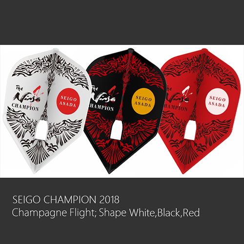 ダーツ フライト 浅田 斉吾2018 CHAMPION L3c Mix シェイプ シャンパン ダーツ フライト 浅田 斉吾2018 CHAMPION L3c Mix シェイプ シャンパン