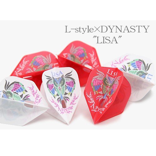 フライト L-Style×DYNASTY LISA ホワイト | ダーツ専門通販 TiTO