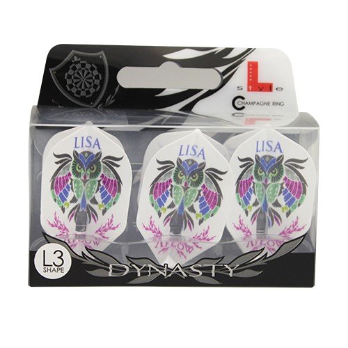 フライト L-Style×DYNASTY LISA ホワイト | ダーツ専門通販 TiTO WEB