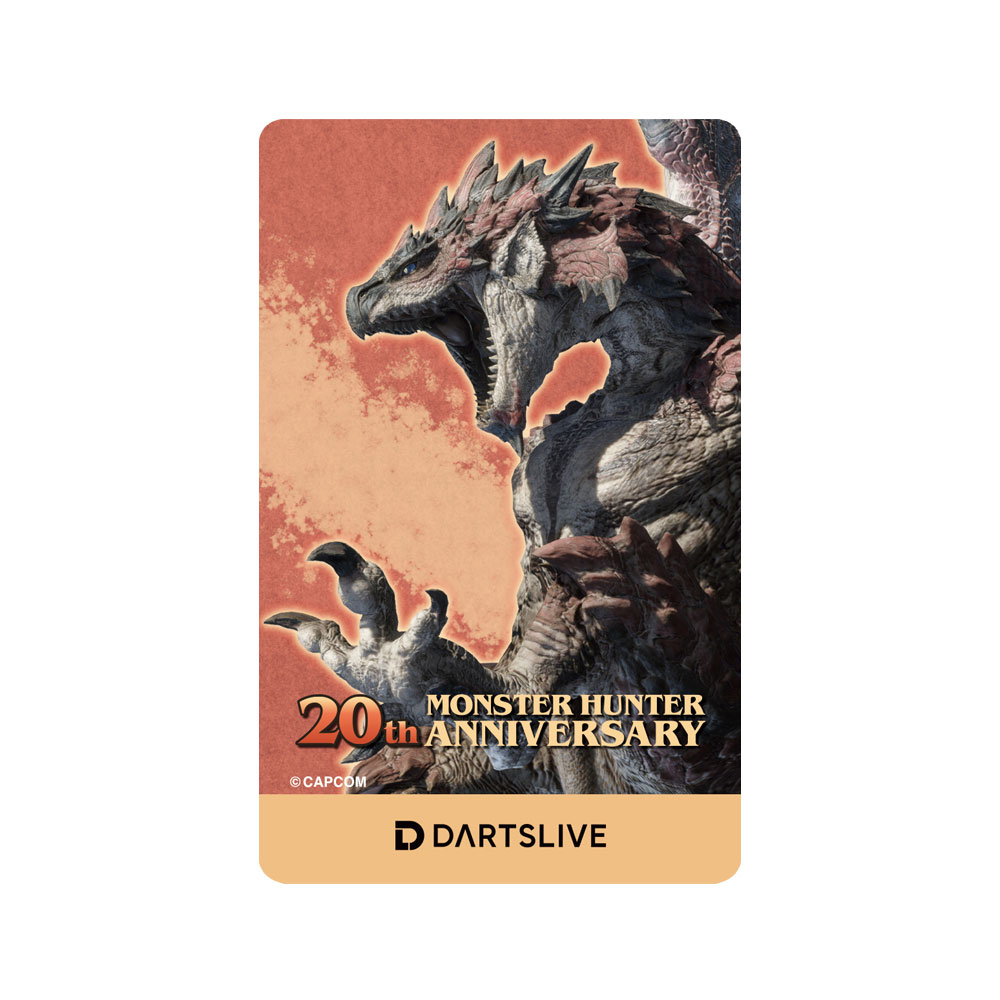 予約】ダーツライブカード MONSTER HUNTER 20th ANNIVERSARY LIVE CARD モンスターハンター | ダーツ専門通販  TiTO WEB本店 | ダーツグッズ通販、オンラインショップ、各種ダーツ用品を販売
