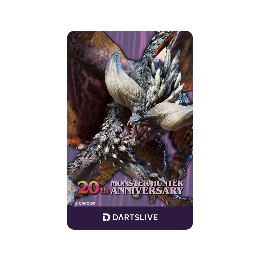 予約】ダーツライブカード MONSTER HUNTER 20th ANNIVERSARY LIVE CARD モンスターハンター | ダーツ専門通販  TiTO WEB本店 | ダーツグッズ通販、オンラインショップ、各種ダーツ用品を販売