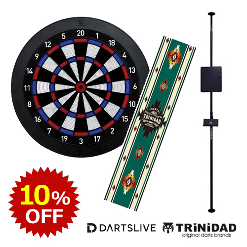 SALE/10％OFF】DARTSLIVE HOME ＆ ポールスタンド ＆ TRiNiDAD ダーツ 